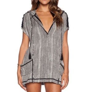 Free People Forever Yours Hooded Knit Tunic Long Sweater Coverup